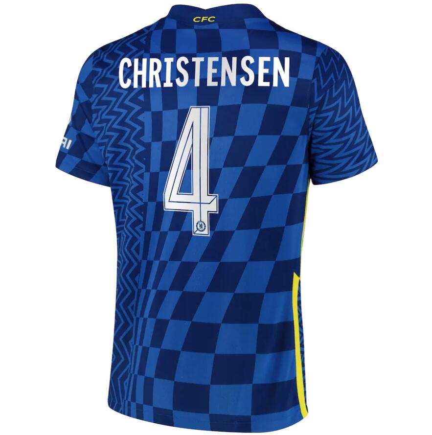 2021/22 Chelsea Cup Home Kit Soccer Jersey with Christensen 4 printing